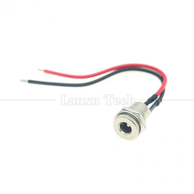 10cm 18AWG 5A pannello montato DC 099 presa femminile 5.5x2.1mm 2.5mm connettore a filo metallico per aprire fili in scatola cavo termico 7