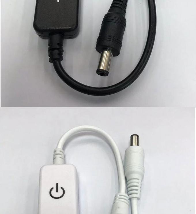 12v 24v Touch Controller Maschio a Femmina DC 5.5x2.1mm on off Dischiusore per luci a striscia LED 4