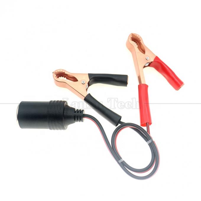 12V batteria clip alligatore pinza all'auto accenditore di sigarette femminile presa adattatore cavo di alimentazione 5