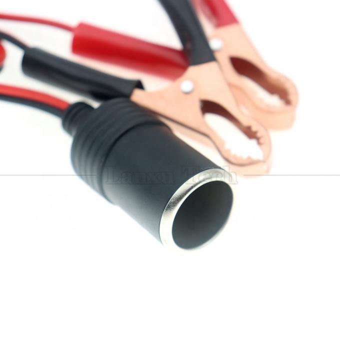 12V batteria clip alligatore pinza all'auto accenditore di sigarette femminile presa adattatore cavo di alimentazione 2