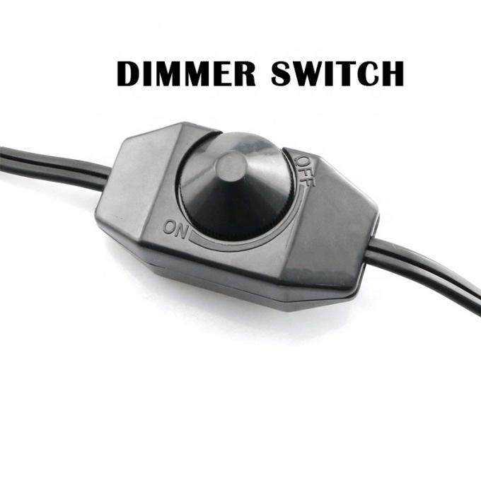1.8m Manopole rotante regolabile LED Dimmer Switch Controller Cavo di alimentazione per lampada LED Strip 2