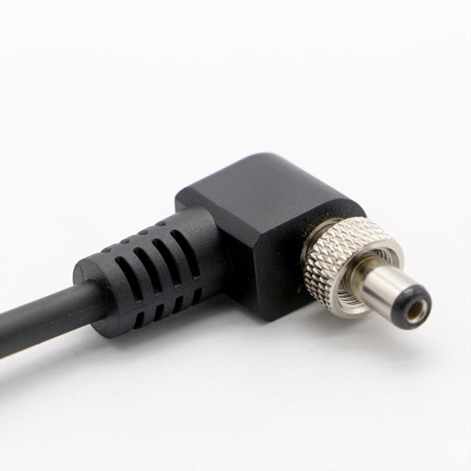 OEM Cerniera di blocco a 90 gradi angolo destro 5V 12V Maschio a femmina 5.5x2.1mm 5.5X2.5mm Cavo di alimentazione DC 2
