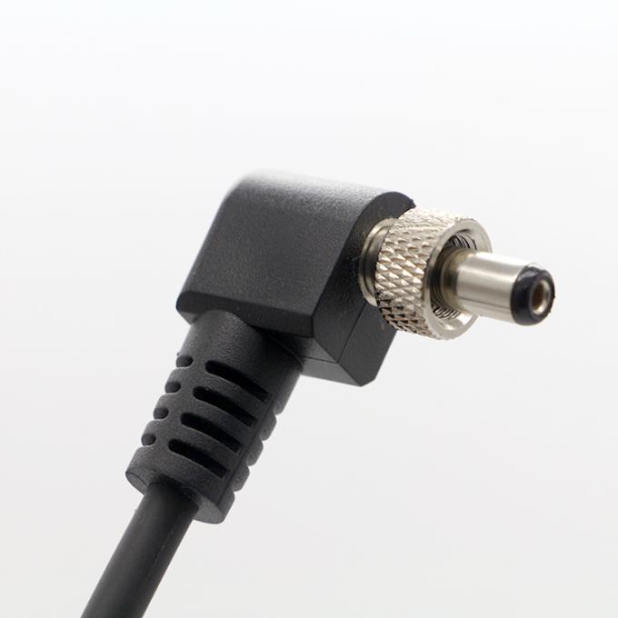 OEM Cerniera di blocco a 90 gradi angolo destro 5V 12V Maschio a femmina 5.5x2.1mm 5.5X2.5mm Cavo di alimentazione DC 1