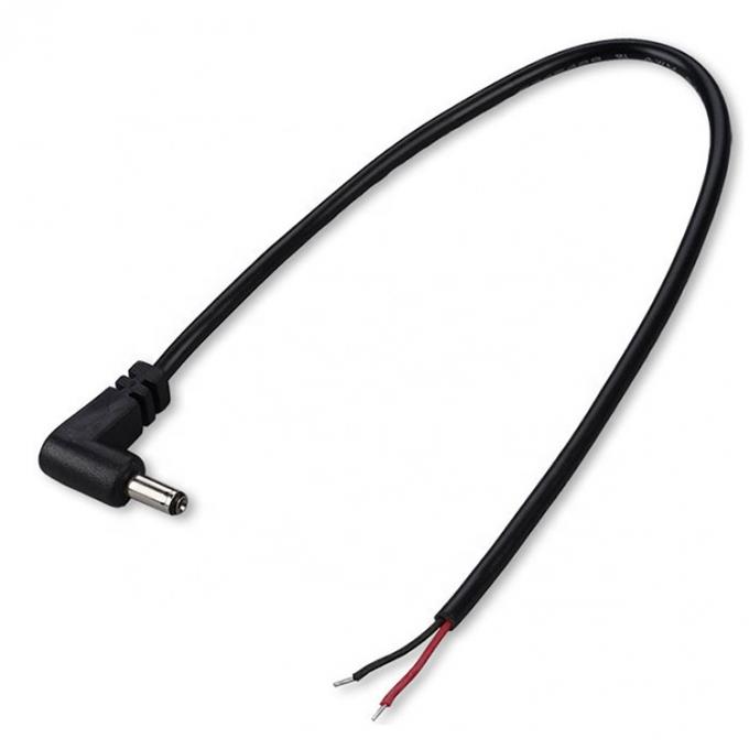 90 gradi angolo destro DC Jack 5,5x2,1 mm 5,5x2,5 mm 1,35x3,5 mm a fili aperti End Pigtail Cable 1