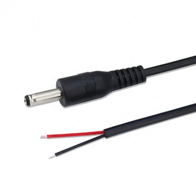 90 gradi angolo destro DC Jack 5,5x2,1 mm 5,5x2,5 mm 1,35x3,5 mm a fili aperti End Pigtail Cable 3