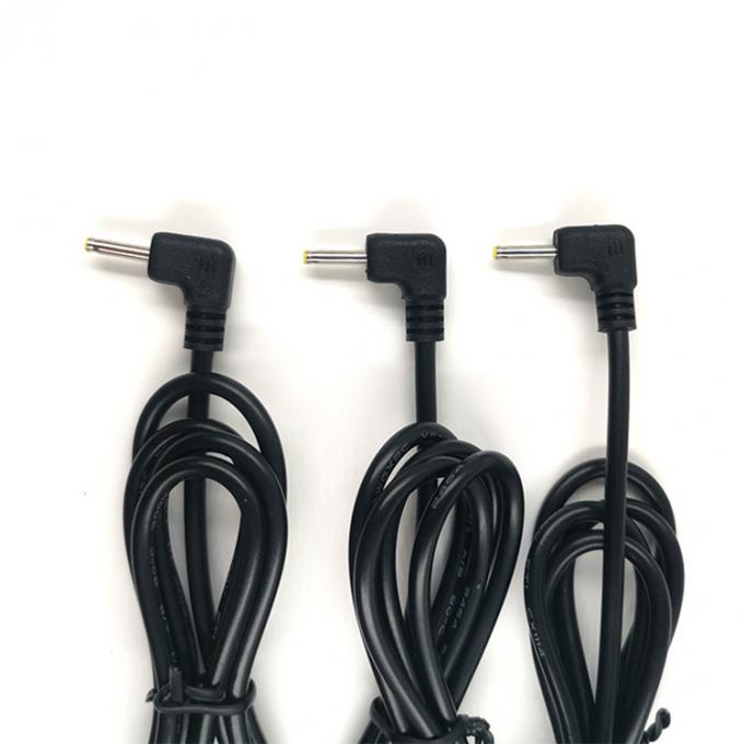 Custom 90° angolo DC Jack barile 2.5x0.7mm a Stripped Tinned Bare Wire End Cable 4