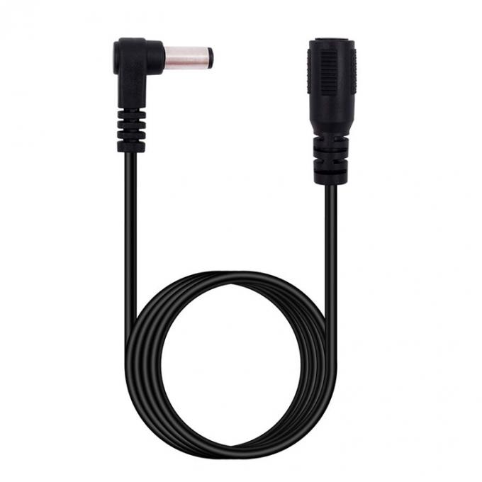 Angolo di 90 gradi connettore maschio-femmina 5.5x2.1mm Jack a canna cavo di estensione di corrente continua 1
