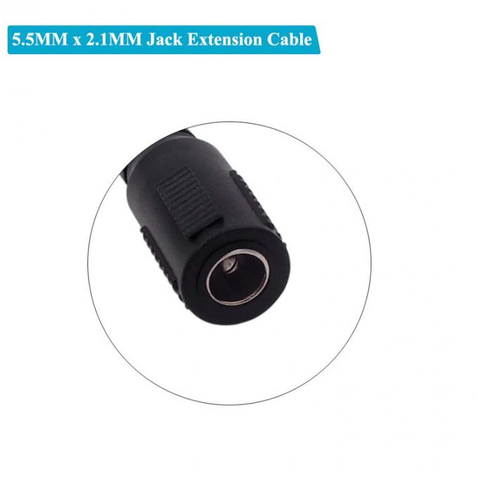 Angolo di 90 gradi connettore maschio-femmina 5.5x2.1mm Jack a canna cavo di estensione di corrente continua 5