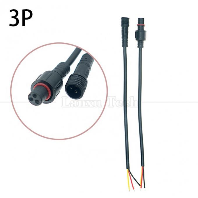 Personalizzazione Acque resistenti 2 pin 3 pin 4 pin M12 Cable connettore per LED 4