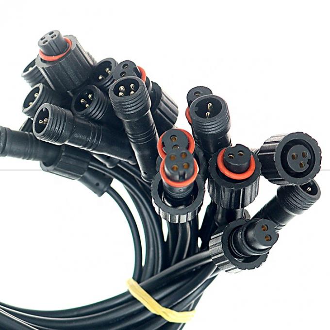 Personalizzazione IP67 IP68 impermeabile M12 2pin 3pin 4pin M12 DC per aprire fili nudi Cavo termico per luce a LED 1