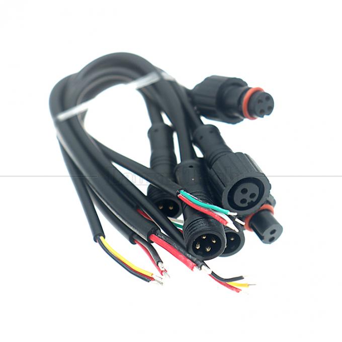 Personalizzazione IP67 IP68 impermeabile M12 2pin 3pin 4pin M12 DC per aprire fili nudi Cavo termico per luce a LED 7