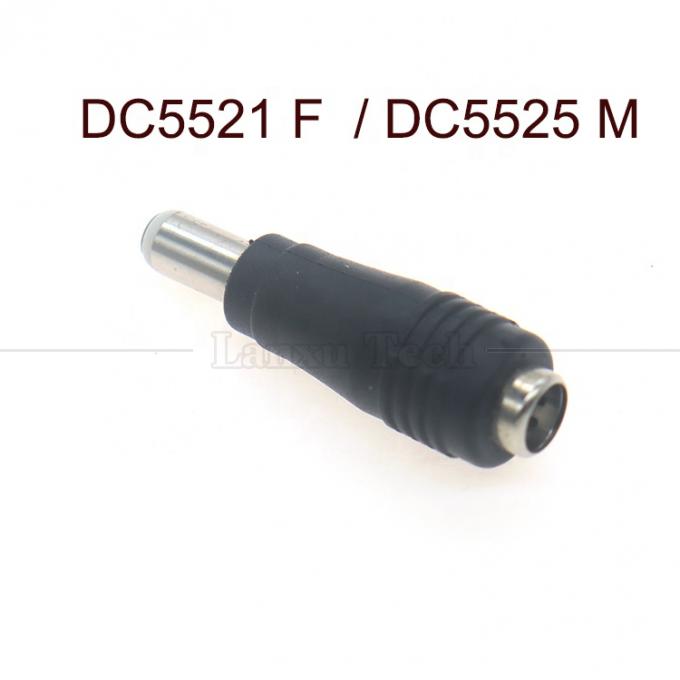 5.5x2.1mm Femmina a 5.5x2.5mm Plug Maschio DC Power Barrel Jack Connector Converter Adapter 2