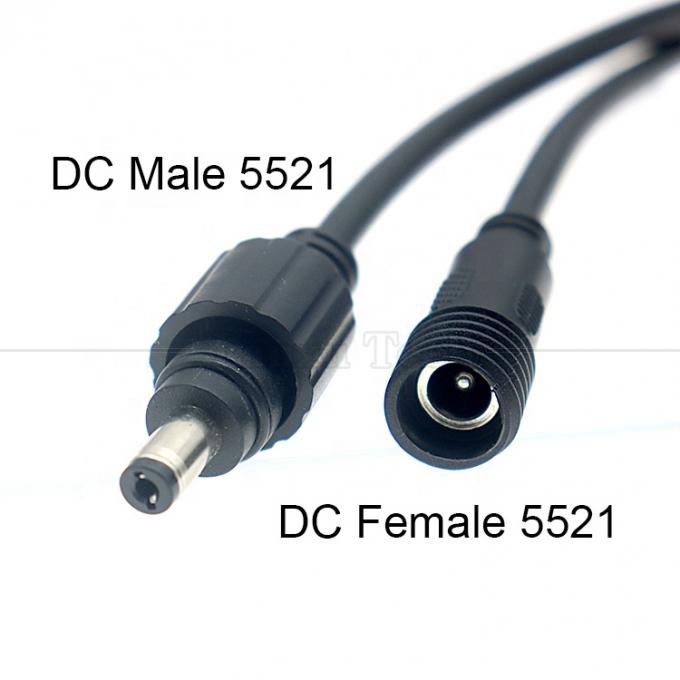 IP67 impermeabile maschio femmina 5.5x2.1mm 5.5x2.5mm 3.5x1.35mm Jack DC Power Extension Cable 2