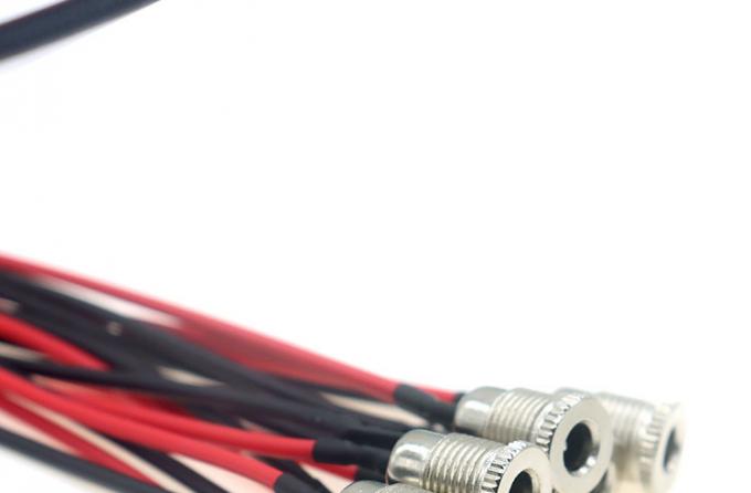 18AWG 10A montatura di presa femminile a filo in metallo DC099 5.5x2.1mm 5.5x2.5mm pannello di montaggio connettore pigtail cavo Jack di alimentazione DC 4
