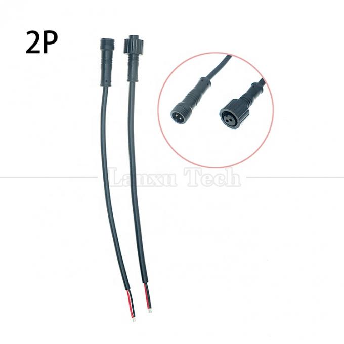 Personalizzazione Acque resistenti 2 pin 3 pin 4 pin M12 Cable connettore per LED 3