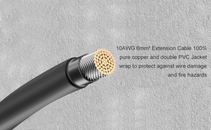 10AWG 6mm cavo solare impermeabile pannello solare adattatore filo cavo di estensione solare con connettori maschili e femminili Kit di attrezzatura del cavo 3