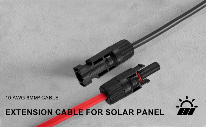 10AWG 6mm cavo solare impermeabile pannello solare adattatore filo cavo di estensione solare con connettori maschili e femminili Kit di attrezzatura del cavo 2