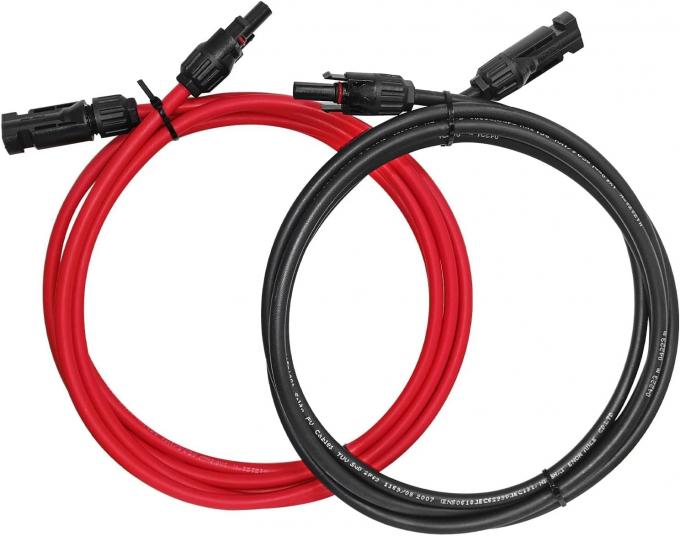 10AWG 6mm cavo solare impermeabile pannello solare adattatore filo cavo di estensione solare con connettori maschili e femminili Kit di attrezzatura del cavo 1