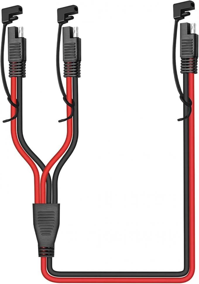 14AWG SAE DC Power Connector Cable Y Splitter 1 a 2 SAE Extension Cable per RV Caravan pannelli solari Carica della batteria 1