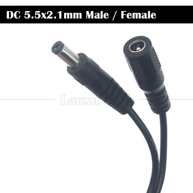 1m 3m 5m 10m 12V Maschio a Maschio Femmina DC 5.5x2.1mm 5.5x2.5mm 4.0x1.7mm 3.5x1.35mm Cavo di estensione di corrente Jack a canna 4