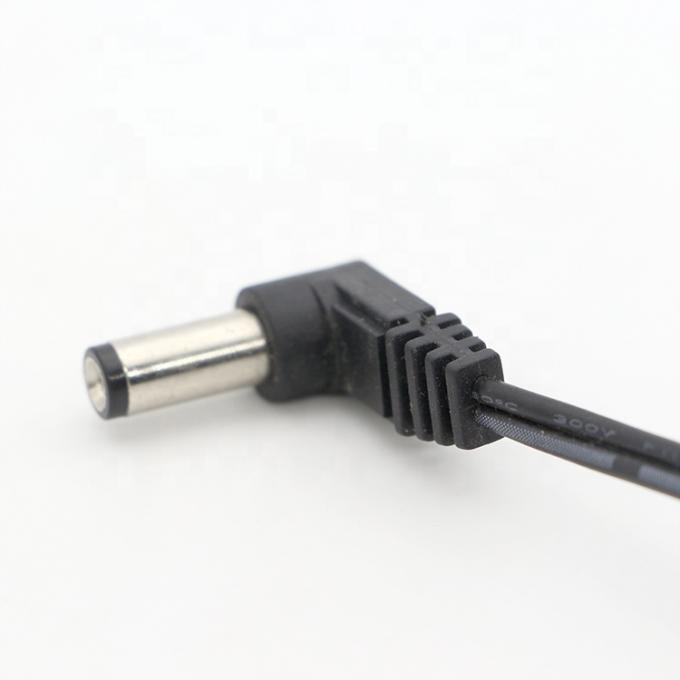 90 gradi angolo destro DC Jack barile 2.1x5.5mm maschio femmina a fine libera pigtail aperto cavo di alimentazione DC 3