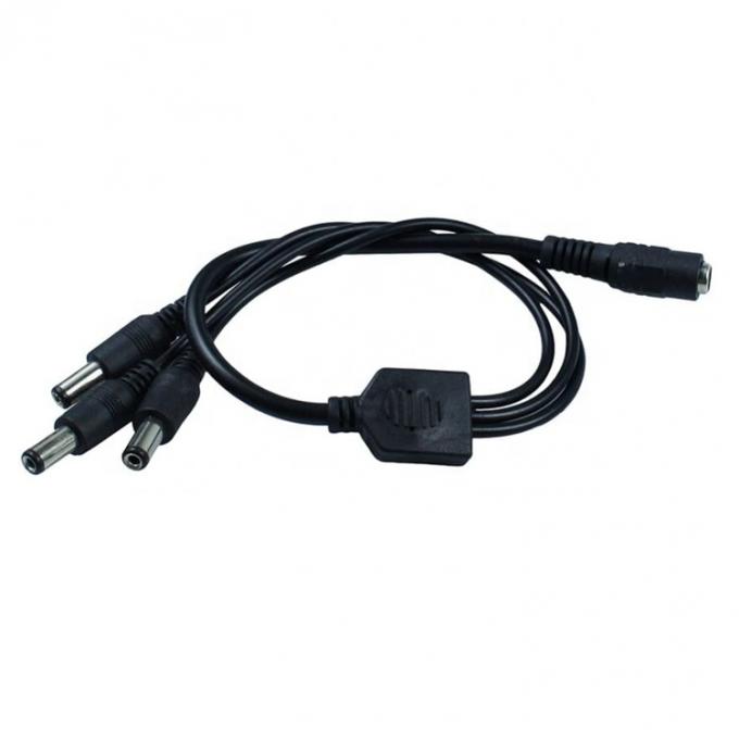 1 ingresso a 3 uscite 1 femmina a 3 maschi 5.5x2.1 mm cavo di alimentazione continua per la striscia a LED CCTV 3
