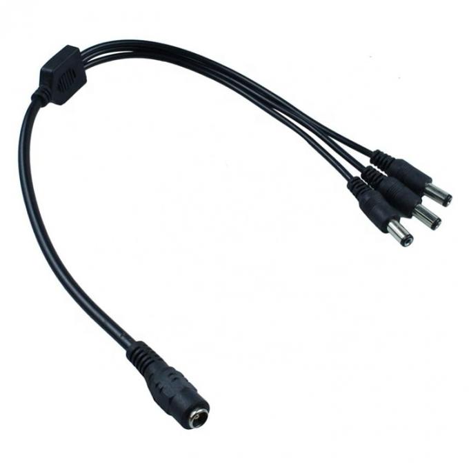 1 ingresso a 3 uscite 1 femmina a 3 maschi 5.5x2.1 mm cavo di alimentazione continua per la striscia a LED CCTV 5