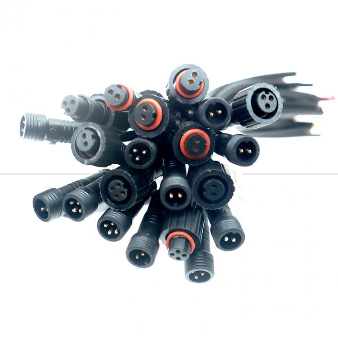 Personalizzazione IP67 IP68 impermeabile M12 2pin 3pin 4pin M12 DC per aprire fili nudi Cavo termico per luce a LED 6