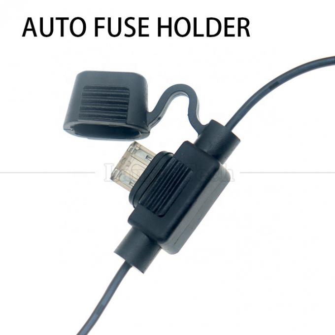 12V DC 5.5X2.1mm a clip alligatore cavo di alimentazione a fusibile per Trail Camera 3