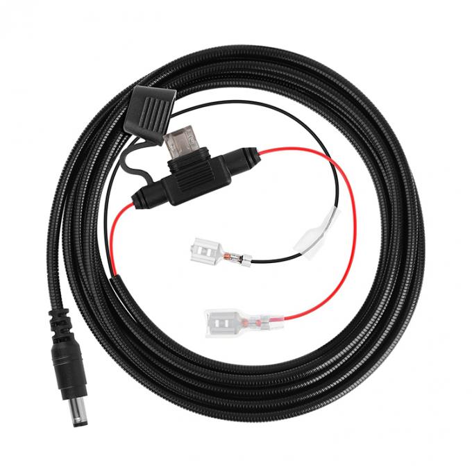 Giacca di metallo resistente alla masticazione DC 5.5x2.1mm 4.0x1.7mm a Spade Connector Cable di estensione di alimentazione per telecamere Trail 1