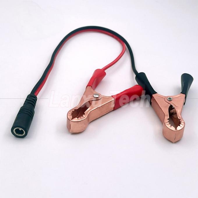Maschio Femmina Jack DC Plug 5.5x2.1mm a clip alligatore Car Charger Cable di alimentazione 0