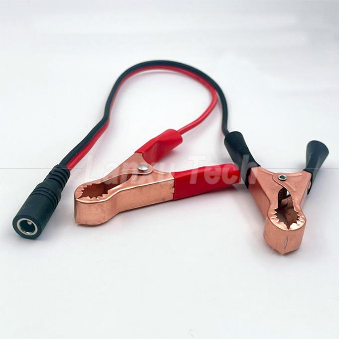 Maschio Femmina Jack DC Plug 5.5x2.1mm a clip alligatore Car Charger Cable di alimentazione 4