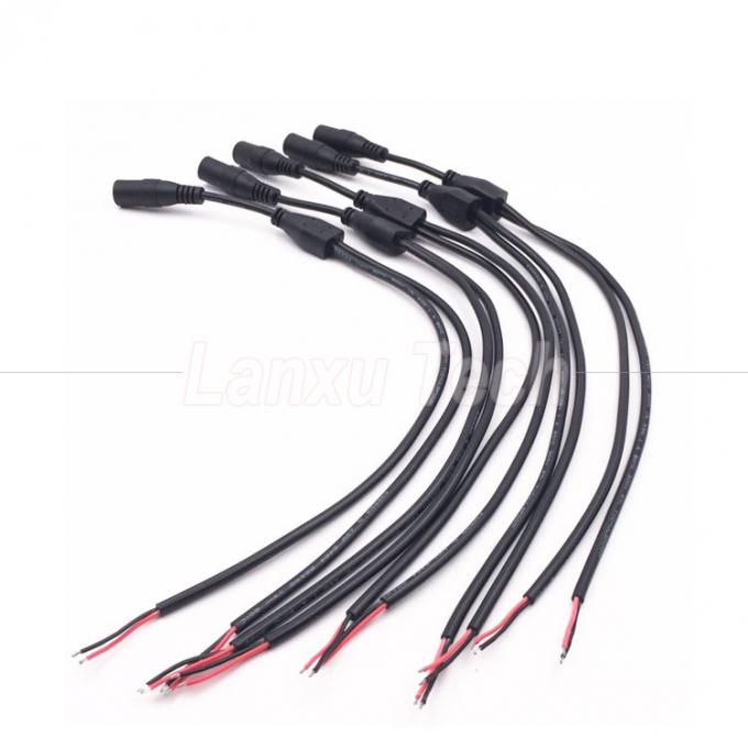 DC Maschio Femminile 5.5x2.1mm Jack Splitter Cable di estensione di alimentazione per luce LED Camera CCTV 3
