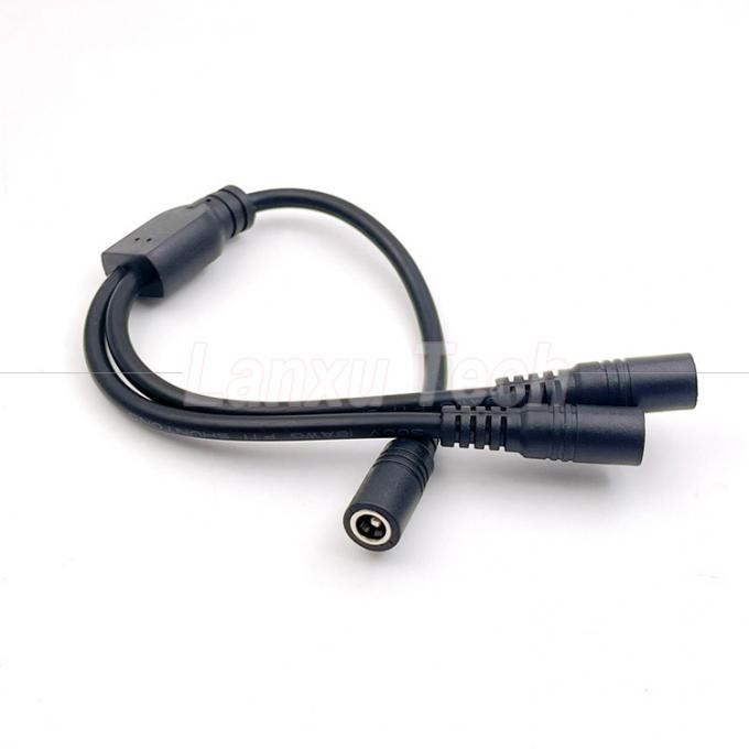 1 femmina a 2 modi femmina DC 5.5x2.1mm Splitter Power Extension Cable per telecamere di sicurezza CCTV 5