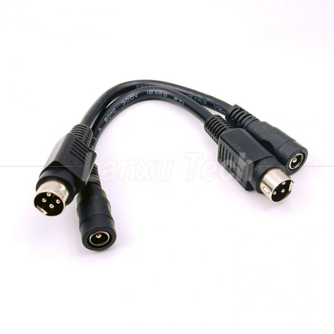 4 pin Mini DIN a corrente continua Jack femminile 5.5x2.1mm Cavo di estensione di alimentazione per la fotocamera DVD TV PC stampante di codici a barre 1