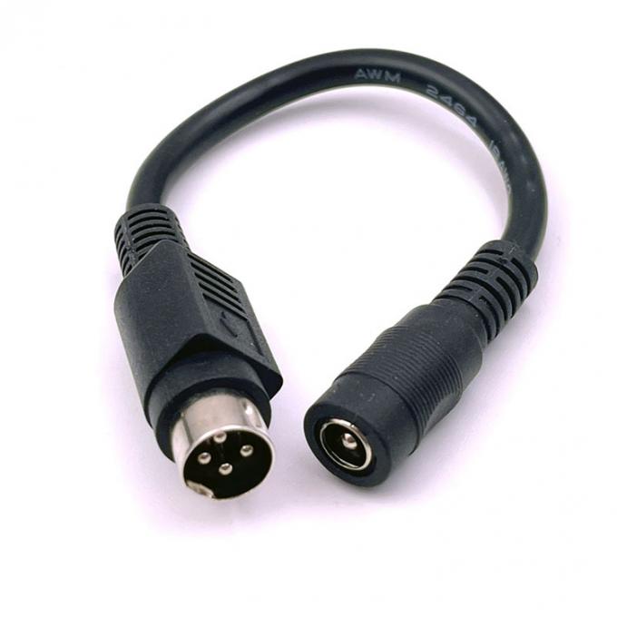 4 pin Mini DIN a corrente continua Jack femminile 5.5x2.1mm Cavo di estensione di alimentazione per la fotocamera DVD TV PC stampante di codici a barre 0
