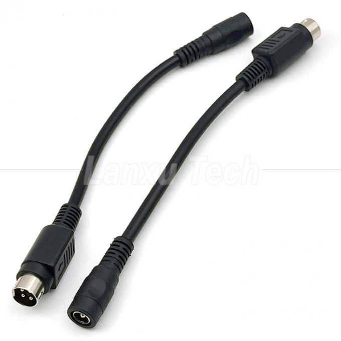 4 pin Mini DIN a corrente continua Jack femminile 5.5x2.1mm Cavo di estensione di alimentazione per la fotocamera DVD TV PC stampante di codici a barre 4