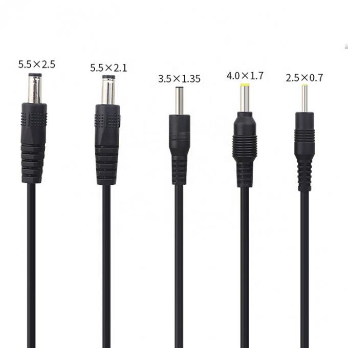 Personalizzazione USB a corrente continua 2.1x5.5mm 2.5x5.5mm 1.35x3.5mm 2.5x0.7mm 4.0x1.7mm Cavo di alimentazione 3