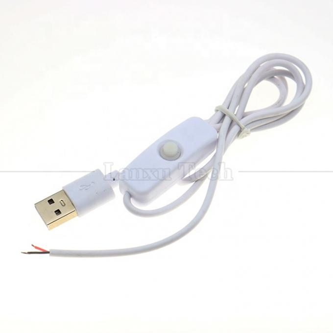 Fai da te 1m Controller di accensione e spegnimento cavo di commutazione USB a filo aperto per lampada a striscia a luce led 0