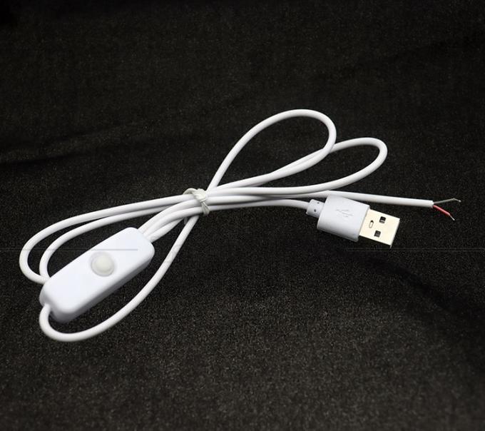 Fai da te 1m Controller di accensione e spegnimento cavo di commutazione USB a filo aperto per lampada a striscia a luce led 4