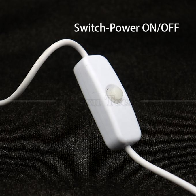 Fai da te 1m Controller di accensione e spegnimento cavo di commutazione USB a filo aperto per lampada a striscia a luce led 2