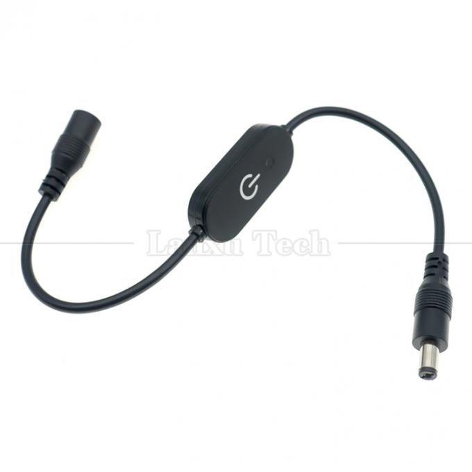 12V maschio a femmina 5.5x2.1 barile Jack DC Power Led Dimmer Switch Cable per luce a led 0