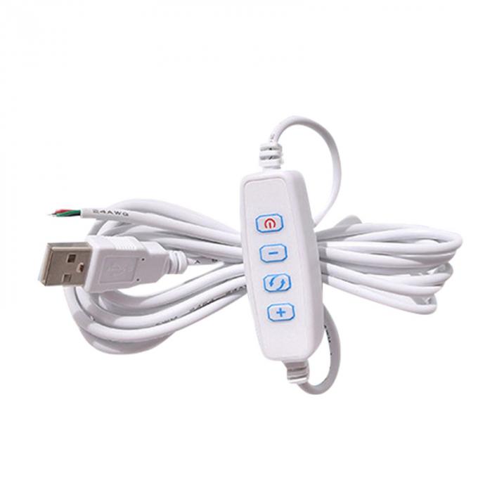 Interruttore di attenuazione di potenza 5V Cable di carica USB per strisce a led 2