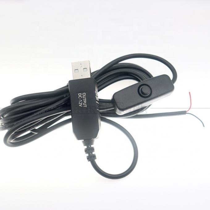 12V LED Strip Light Power on off Switch connettore USB a cavo di ricarica convertitore di filo aperto 2