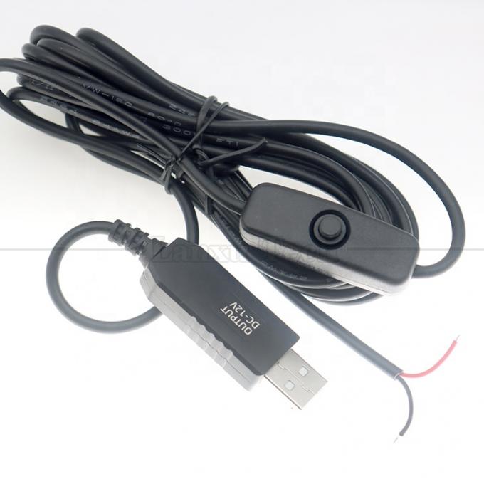 12V LED Strip Light Power on off Switch connettore USB a cavo di ricarica convertitore di filo aperto 5