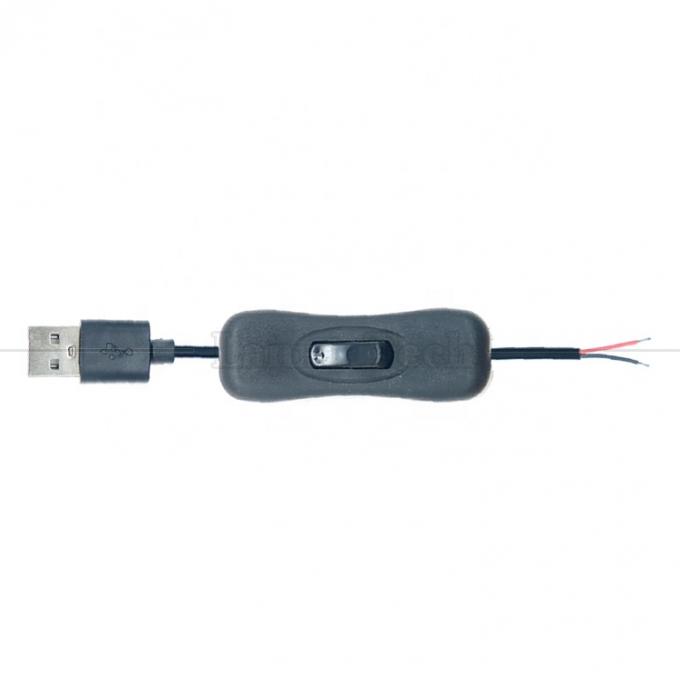 1M USB A maschio per aprire cablo di caricabatterie a filo nudo in scatola con pulsante di interruttore 304 6