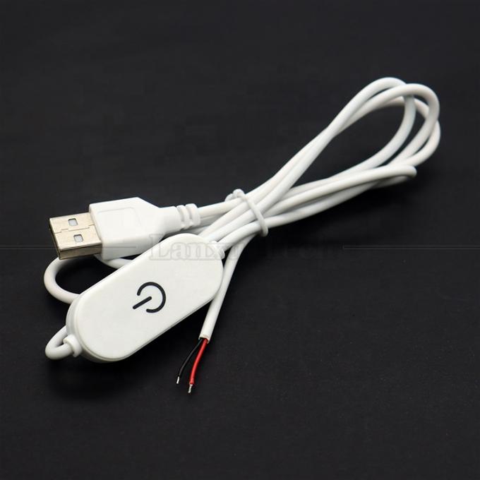 5V Stepless Touch Switch USB per aprire i fili End on off Cable dimmer per lampada a striscia led 0