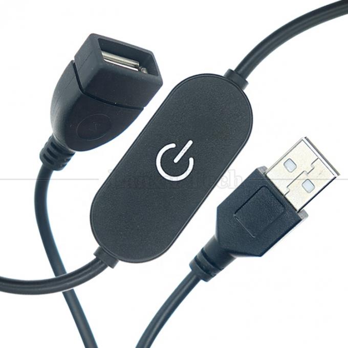 5v Touch Switch Maschio a Femmina USB on off Controller Stepless Dimmer per lampada a strisce a led 2
