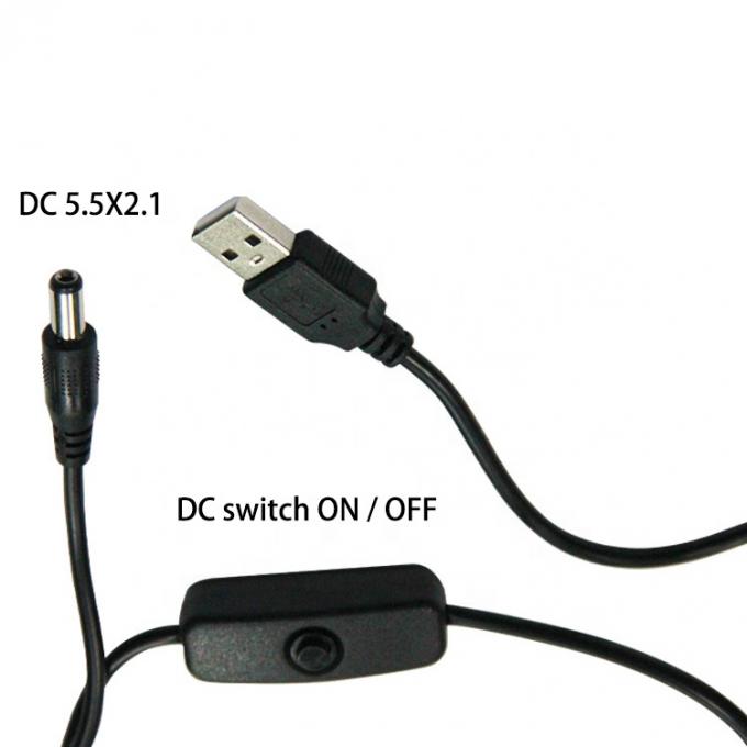 Cable di ricarica da 5.5x2.1 mm USB a DC 1