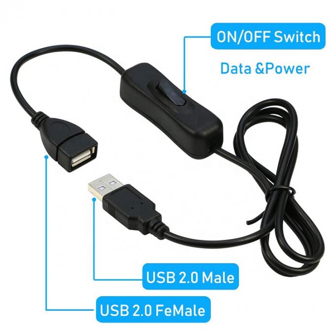Cable di ricarica USB da maschio a femmina per il computer della lampada a led 1